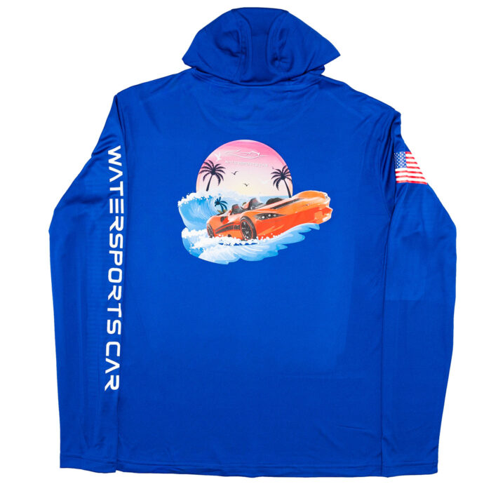 Hooded long sleeve shirt, dry fit