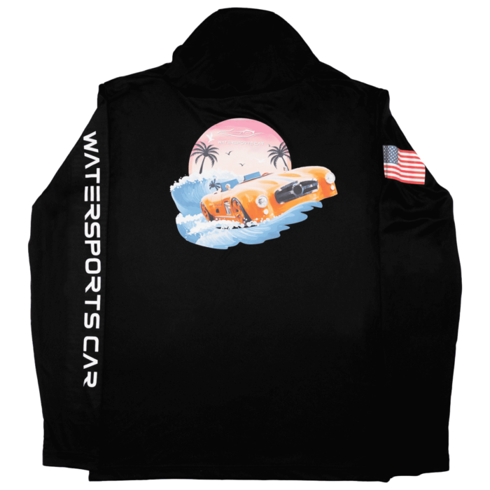 Hooded long sleeve shirt, dry fit