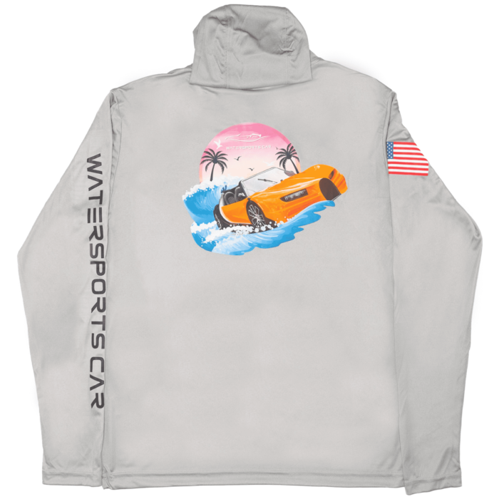 Hooded long sleeve shirt, dry fit